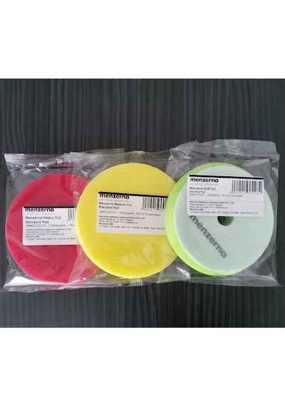 Menzerna Rotary Ve Orbital Uyumlu Hare Giderici Sünger 130/150mm - Yeşil Hologram Giderici Pad