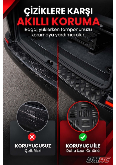 Mercedes Vito W447 2014-2027 Uyumlu Mat Arka Tampon Eşiği Alüminyum Siyah