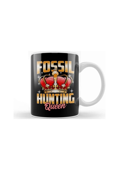 Cute Fossil Hunting Queen Girls Paleontologist Kupa Bardak Porselen Karışık