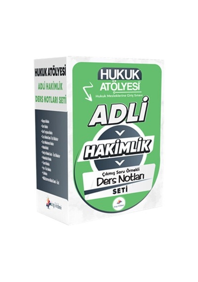 Dizgi Kitap 2026 Hukuk Atölyesi Adli Hakimlik Çıkmış Soru Örnekli Ders Notları Seti