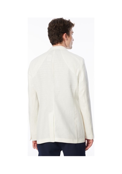 Fabrika Comfort Kırık Beyaz Erkek Mono Yaka Regular Fit Ceket Fc4sm-ckt 0801