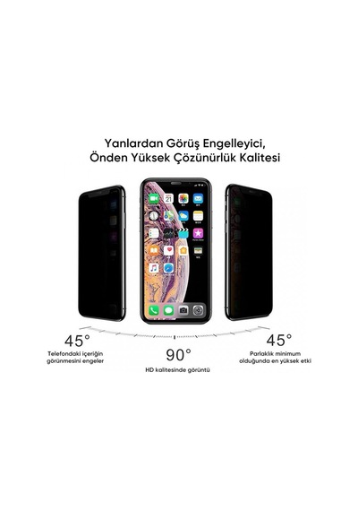 BİNANO PRIVACY ANTIDUST Apple Uyumlu   iPhone X/XS EKRAN KORUYUCU