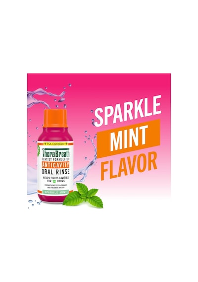 Thera Breath Anticavity Sparkle Mint Ağız Çalkalama Suyu 88.7ml Seyahat Boyu