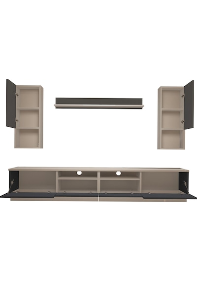 Decoraktiv Trendstyle 5220da Mdf Tv Ünitesi Tv Sehpası Beyaz - Antrasit