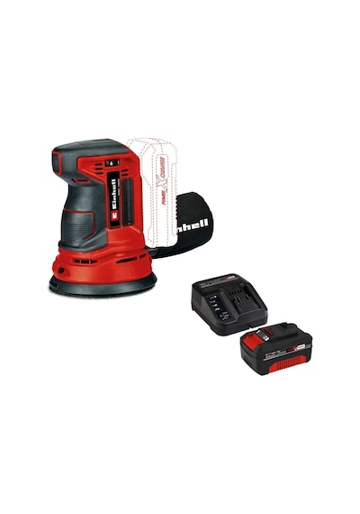 Einhell TE-RS 18 Li-Solo Eksantrik Zımpara + 1 x 4 AH Starter Kit Akü Ve Şarj Aleti