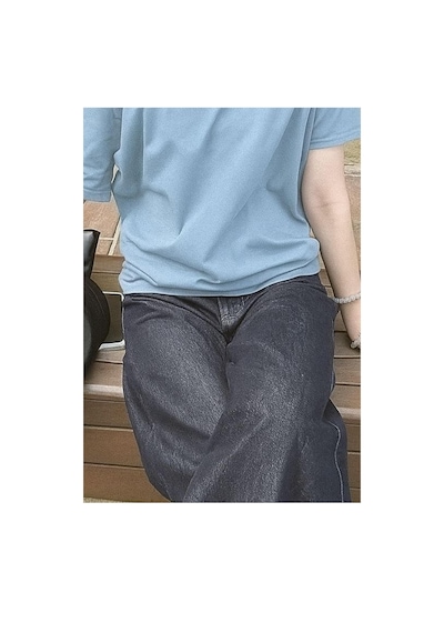 Turkuaz Kadın Düşük Omuz Kayık Yaka Oversize T-shirt Turkuaz