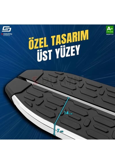 S-dizayn Opel Grandland X 2 Hybrid Evo Krom Yan Basamak 183 Cm 2024 Üzeri A+ Kalite