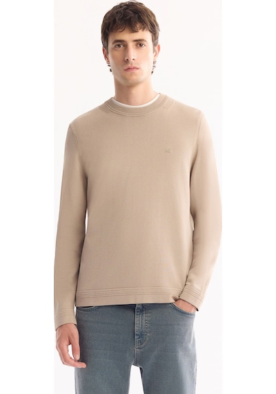 Avva Erkek Vizon Bisiklet Yaka Rayon Tüylenmeyen Regular Fit Triko Kazak A52y5001