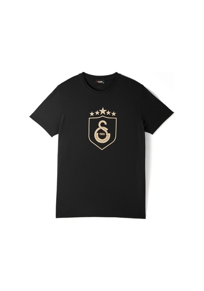 Gsstore Galatasaray Kalkan 5 Yıldız T-shirt E251395 Siyah