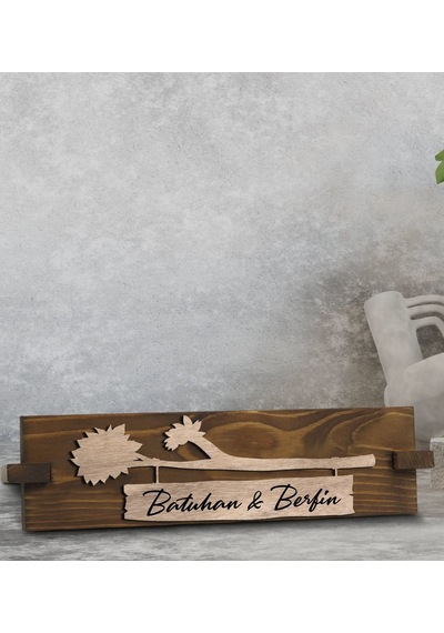 Bk Gift Kişiye Özel Ahşap Kabartma Figürlü Masa İsimliği, Yeni İş Hediyesi, Sevgiliye Hediye, Ofis Hediyesi-2 Diğer