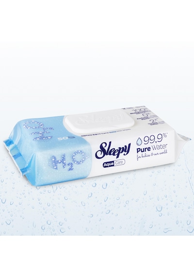 Sleepy AquaCare H2O Yenidoğan Islak Bebek Havlusu 50