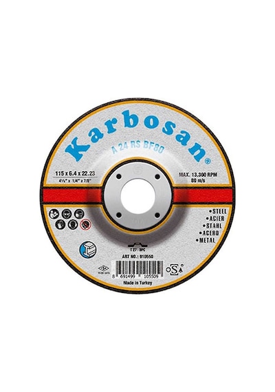 Karbosan 180X6.4X22.23 Nk Metal Taşlama Diski