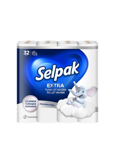 Extra Pamuklu Tuvalet Kağıdı 32'li