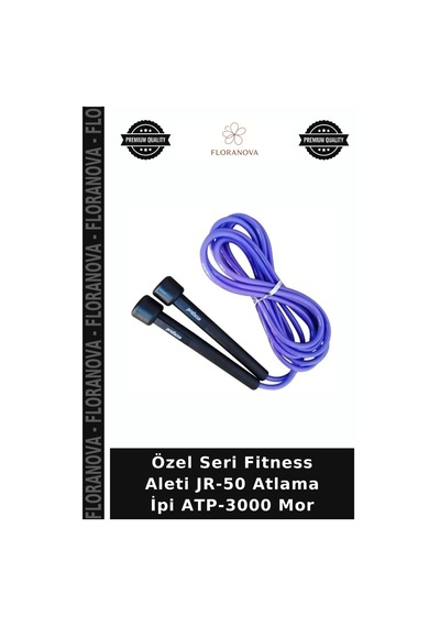 Özel Seri Fitness Aleti Jr-50 Atlama İpi Atp-3000 Mor