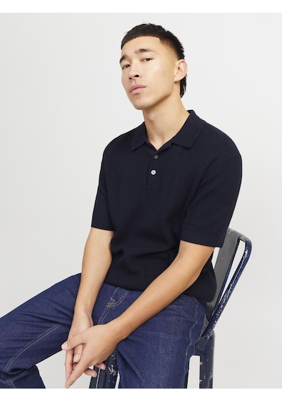 Jack & Jones Jprcccooper Knıt Polo Ss Sn Sky Renkli