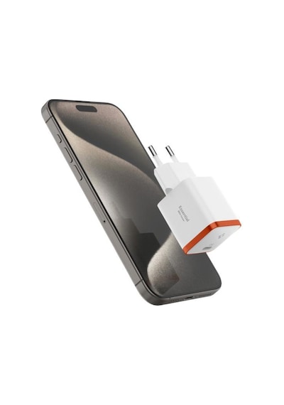 Spigen EE301 30 W USB-C Mini Hızlı Şarj Aleti Beyaz