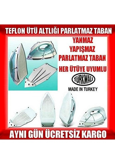 Mevlanacarsi Yanmaz Yapışmaz Parlatmaz Teflon Ütü Altlığı Tüm Ütülere Uyumlu Yaylı Ütü Tabanı K76yt6 Diğer