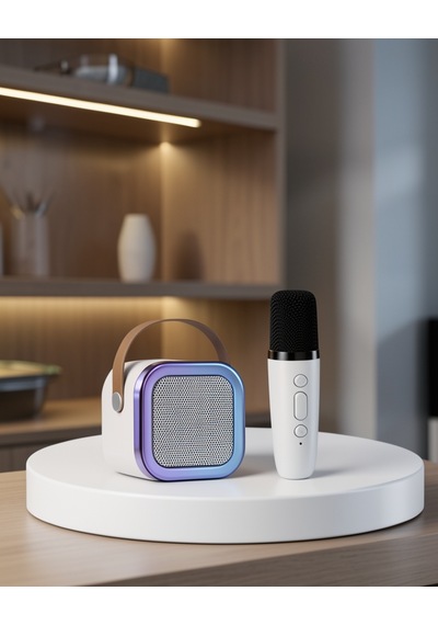 Bluetooth Karaoke Mikrofon Ve Hoparlör Seti Uczzztekmikrofonlukareoke-1