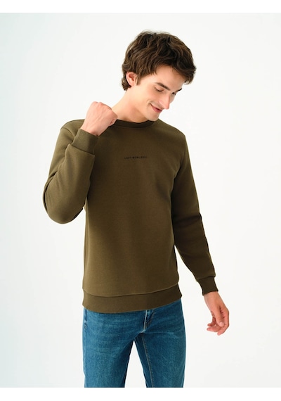 Loft Erkek Sweatshirt Koyu Haki Lf2034268 25kp69000079 P69195 Koyu Haki