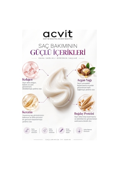 Acvit Profesyonel Tam Bakım Saç Botoxu 250 ML