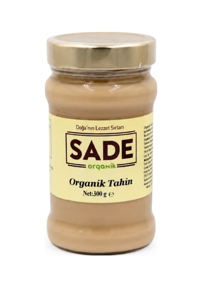 Sade Organik Tahin 300 Gr 300 G