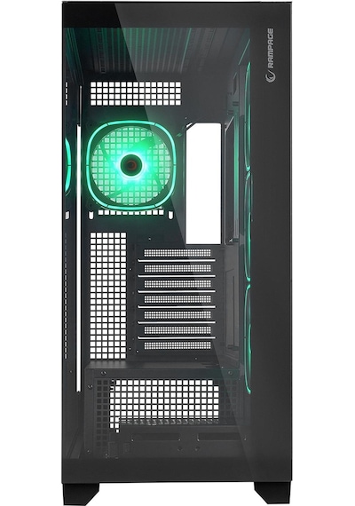 Rampage Hydra V1 Black Type-C Argb Fan + Hub E-ATX Exclusive Gaming Kasa