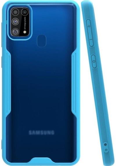 Samsung Galaxy M31 ile Uyumlu Kapak Colorful Kamera Korumalı Silikon Kılıf