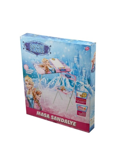 Frozen Katlanır Çalışma Masası Ve Sandalye Frozen Bebek Desenli