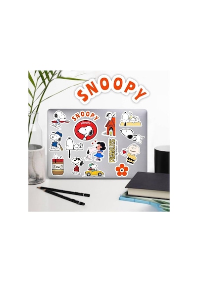 Snoopy Peanuts Macbook Notebook Tablet Telefon Ajanda Laptop Defter Sticker Seti 1