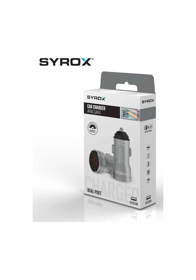 Sc20b Araç Çakmaklık Şarj Aleti 3.1amper Çift Usb Girişli