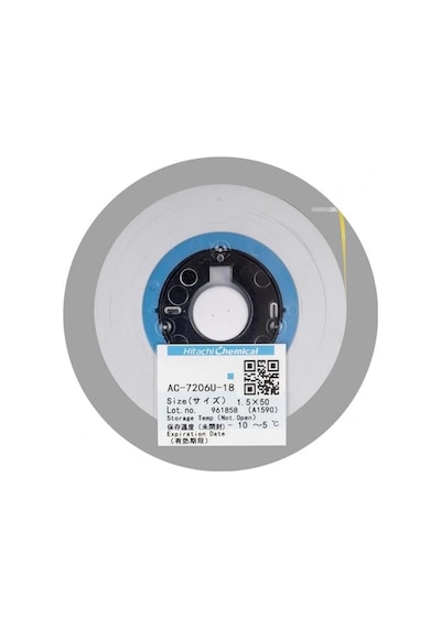 Hitachi Ac-7206u-18 1.5x5 Mm Acf Bant Anisotropic İletken Film Pcb İçin Dokunmatik Bant