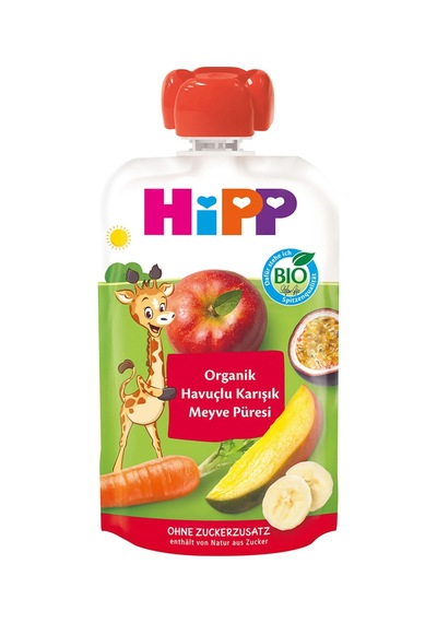 Mey İthalat Organik Havuçlu Karışık Meyve Püresi 100 Gr