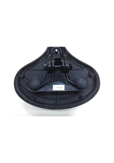 Bisiklet Sele Ultra Geniş E-Bıke&Bisiklet Uyumlu Elastomer Yaylı 27 x 24 CM Siyah