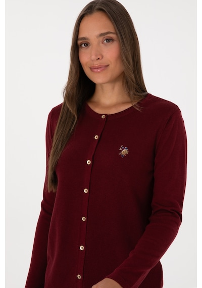 U.s. Polo Assn. Kadın Bordo Hırka Triko 50307737-vr014 Bordo