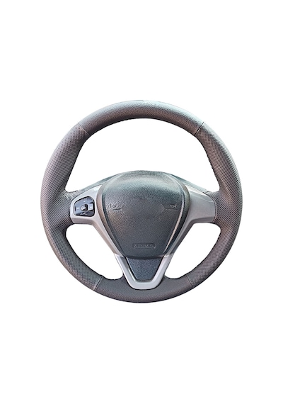 Ford Fiesta 2011 spor desen direksiyon kılıfı siyah dikiş