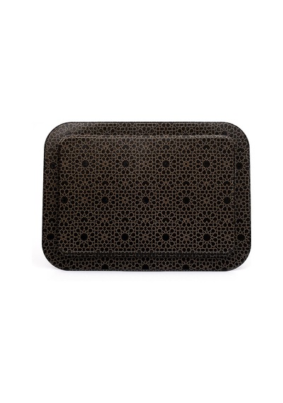 Trellis Desenli Grande Metal Tepsi, 31 X 43 Cm