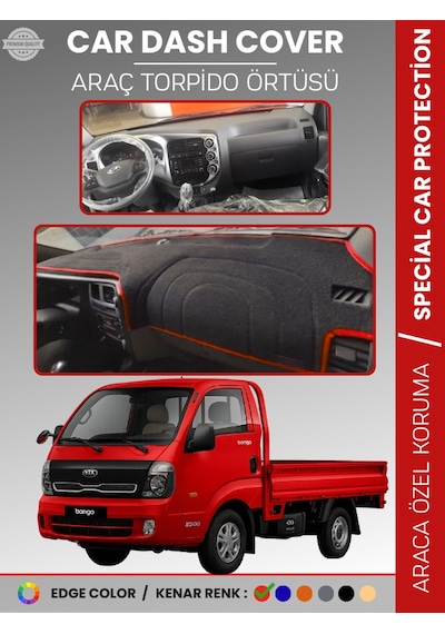 Kia Bongo 2020+ Torpido Örtüsü Ön Panel Torpido Koruma Tam Uyum Tam Uyum Kaymaz Kolay Montaj - 536 Stiloto