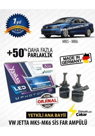 Megamarket06 Duo Hb4 9006 Led Xenon - Volkswagen Jetta Mk5-mk6 Sis Far