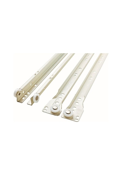 Standart Çekmece Kızağı Dolap Çekmece Rayı Beyaz 45cm 1 Takım Y- Metal