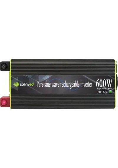 Solinved 12v 600w Saf Sinüs İnvertör Slvp600