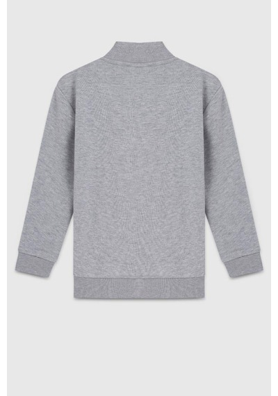 United Colors Of Benetton Erkek Çocuk Bnt-b23351sweatshirt Gri Melanj-2130 Gri