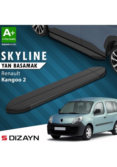 S-dizayn Renault Kangoo 2 Skyline Siyah Yan Basamak 193 Cm 2008-2020 A+ Kalite