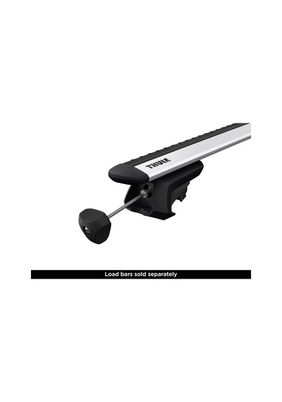 Thule Unisex's Evo Yükseltilmiş Raylı Tavan Rafı Bileşeni, Siyah, Tek Boyut