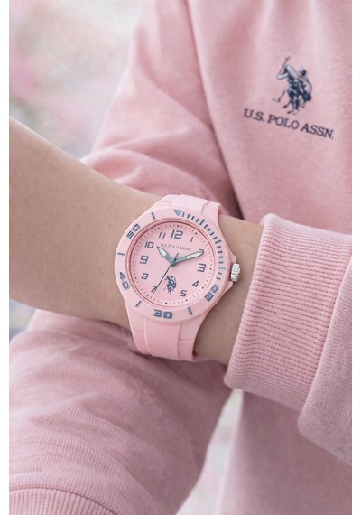 U.s.polo Assn 2 Yıl Saat&saat Garantili 3 Atm Suya Dayanıklı Genç Ve Çocuk Kol Saati Us.g2146.3 Pembe
