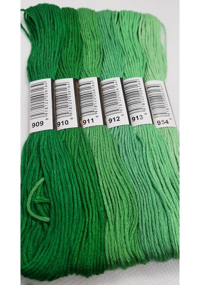 Almila 6 Adet Muline 8 Metre 6 Kat Farklı Renk Kanaviçe Nakış Ipi (527088296)