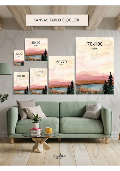 Modern Çiçek Canvas Tablo Ev Ofis Mutfak Dekorasyonu Kanvas Duvar Tablo