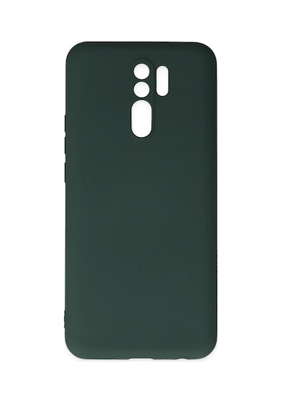 Xiaomi Redmi 9 Kılıf Nano İçi Kadife Silikon - Koyu Yeşil 0.2M-Çok Renkli
