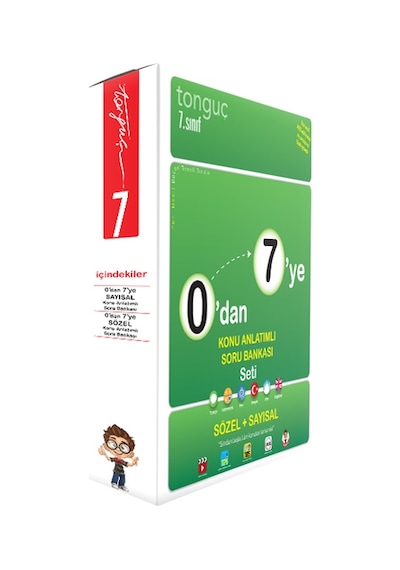 Volkankitap-Tonguç Yayınları 0'Dan 7'Ye Konu Anlatımlı Soru Bankası Seti