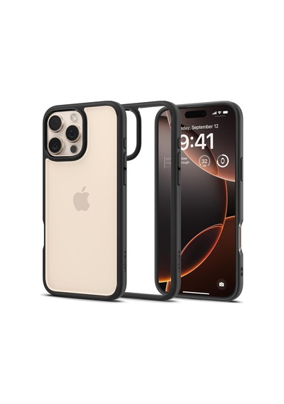 İphone 16 Pro İle Uyumlu Kılıf Ultra Hybrid Matte Black - Acs08125