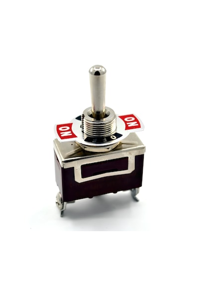 Toggle Switch 1-0-2 Yaylı Metal Anahtar 3 Pin 12v-220v 15a Yaylı